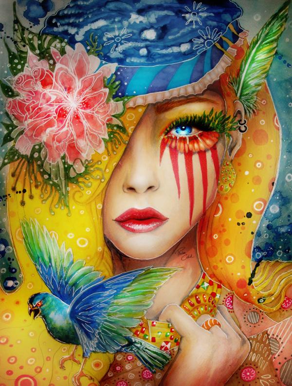 Colorful Portrait Paintings by Svenja Jödicke