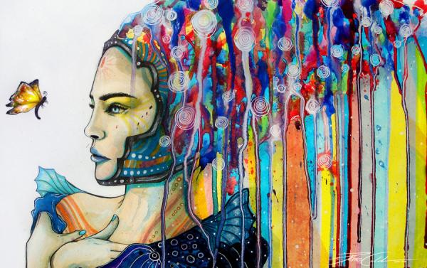 Colorful Portrait Paintings by Svenja Jödicke