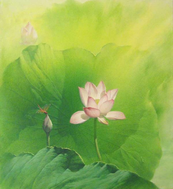 Lotus Paintings by Jiang Debin