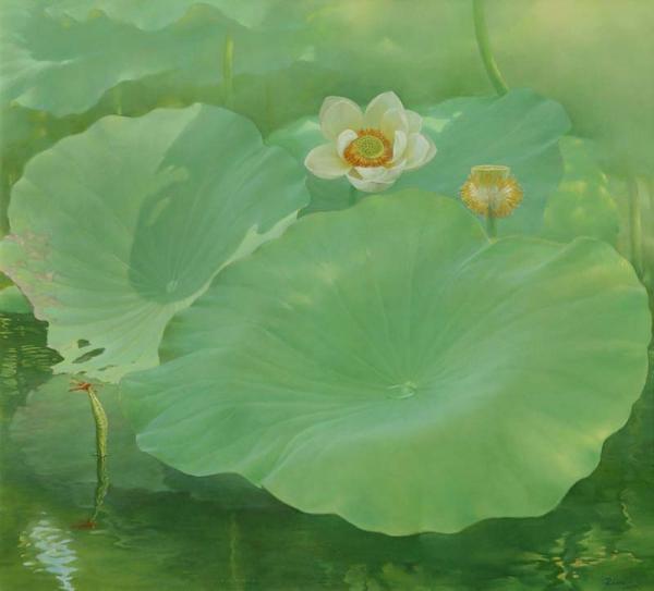 Lotus Paintings by Jiang Debin