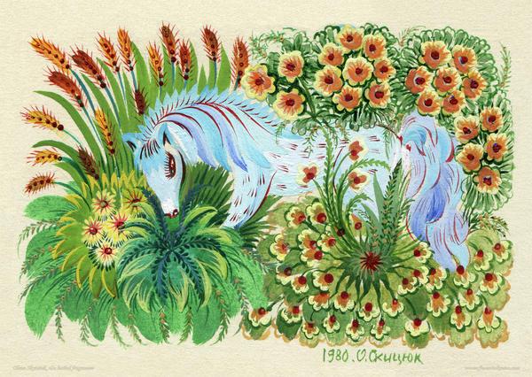 Beautiful Petrykivka Paintings by Olena Skytsiuk