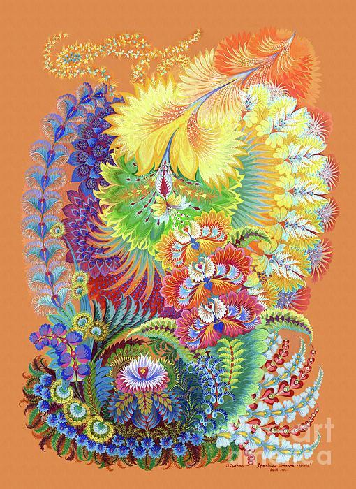 Beautiful Petrykivka Paintings by Olena Skytsiuk