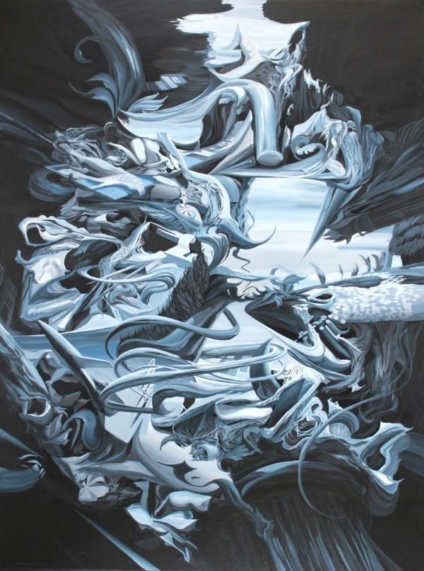 Abstract paintings by Oliver Vernon