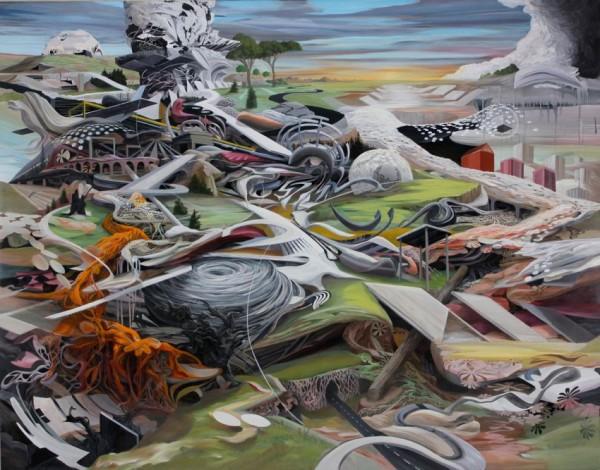 Abstract paintings by Oliver Vernon