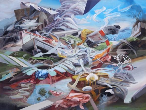 Abstract paintings by Oliver Vernon