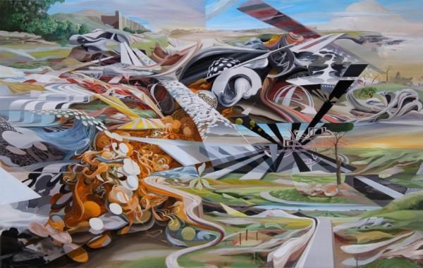 Abstract paintings by Oliver Vernon