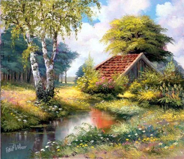 Countryside Paintings by Reint Withaar