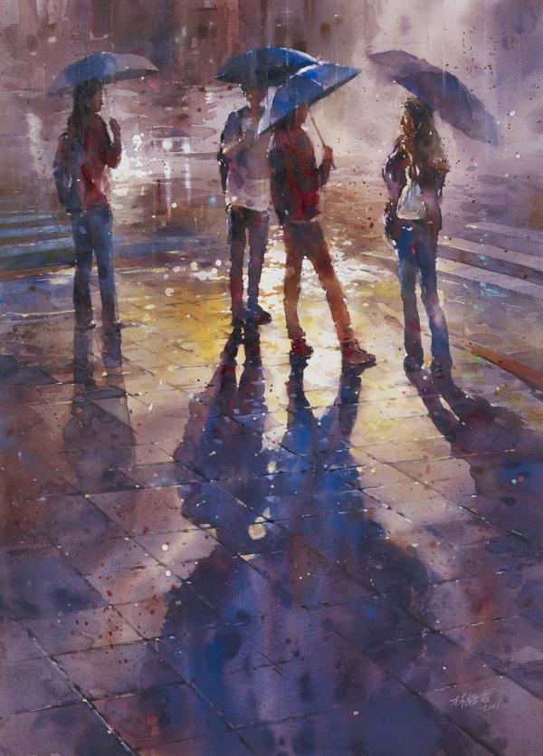Street Watercolor Paintings by Lin Ching-Che