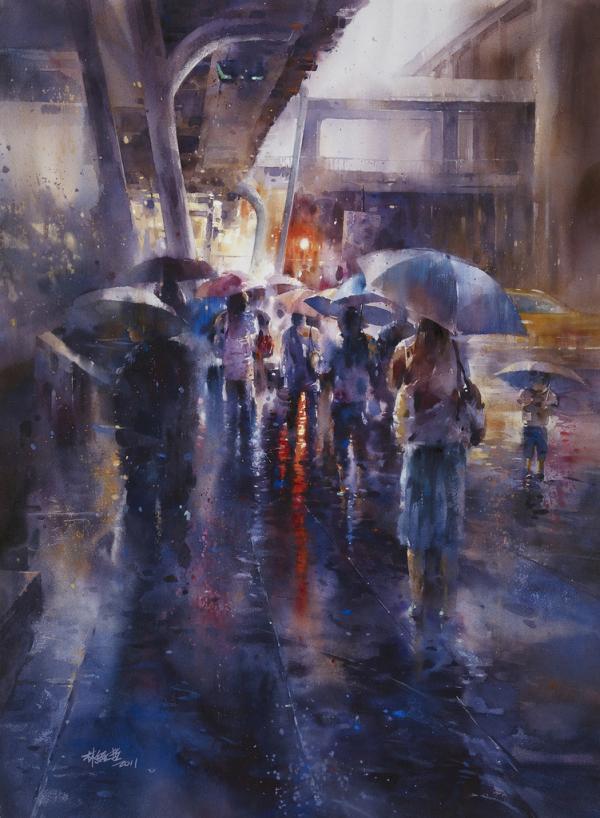 Street Watercolor Paintings by Lin Ching-Che