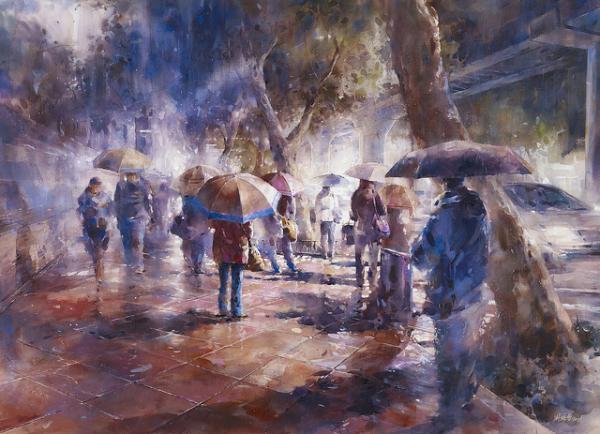 Street Watercolor Paintings by Lin Ching-Che
