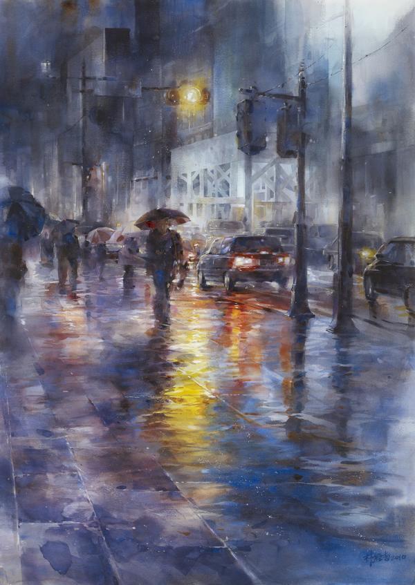 Street Watercolor Paintings by Lin Ching-Che