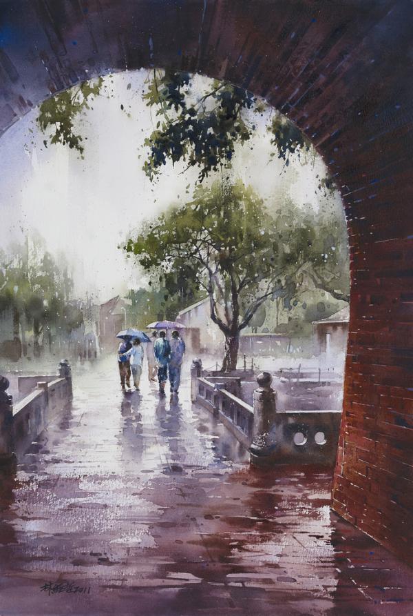 Street Watercolor Paintings by Lin Ching-Che
