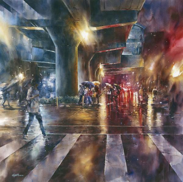 Street Watercolor Paintings by Lin Ching-Che