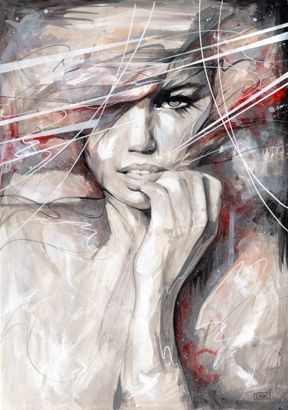 Abstract Portrait Paintings by Danny O'Connor