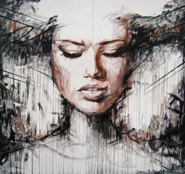 Abstract Portrait Paintings by Danny O'Connor