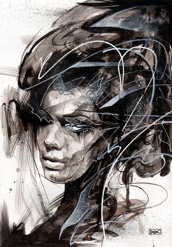 Abstract Portrait Paintings by Danny O'Connor