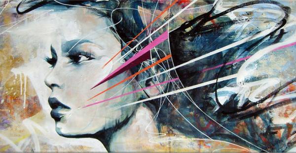 Abstract Portrait Paintings by Danny O'Connor