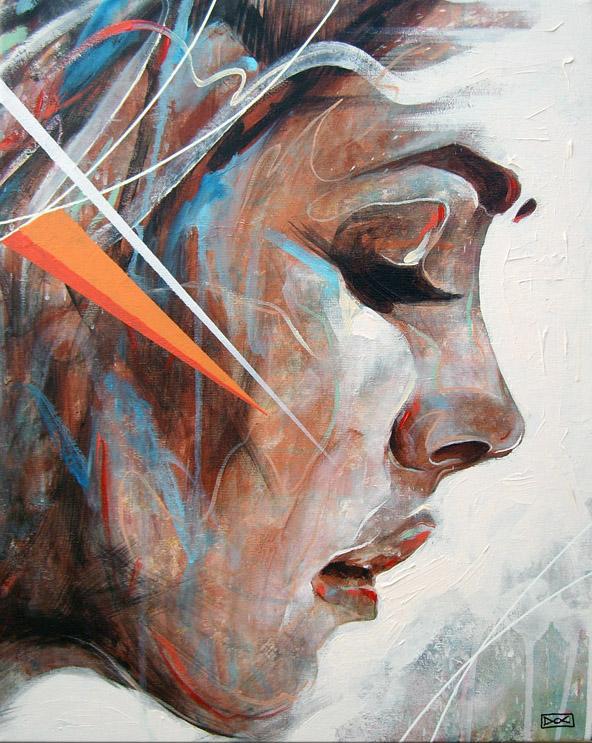 Abstract Portrait Paintings by Danny O'Connor