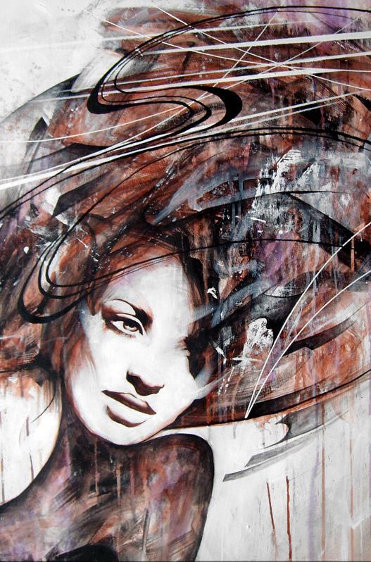 Abstract Portrait Paintings by Danny O'Connor
