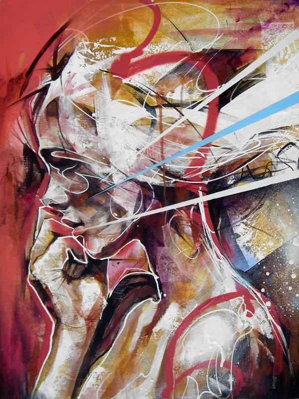 Abstract Portrait Paintings by Danny O'Connor