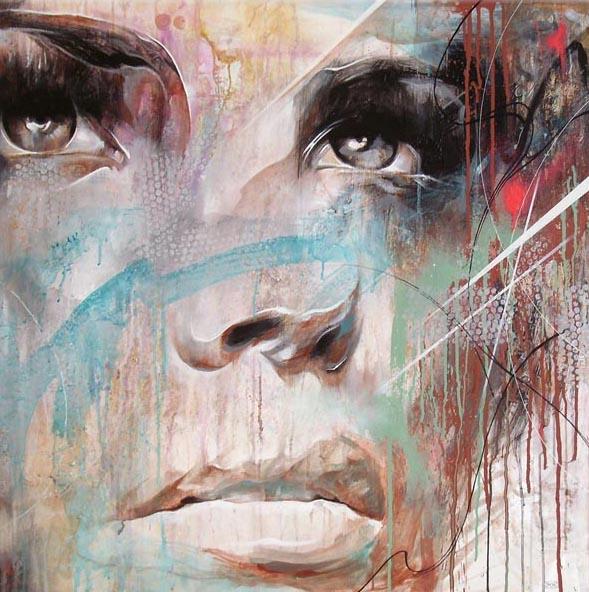 Abstract Portrait Paintings by Danny O'Connor
