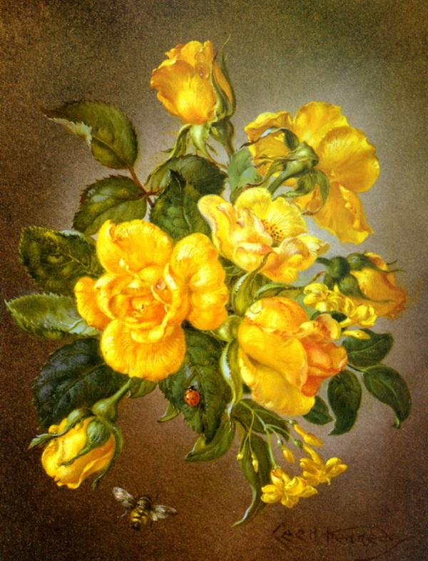 Flowers Painting by Cecil Kennedy