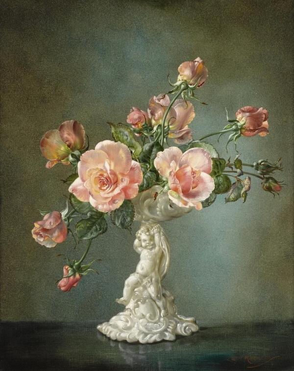 Flowers Painting by Cecil Kennedy