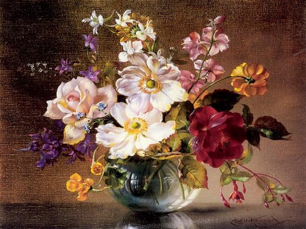 Flowers Painting by Cecil Kennedy