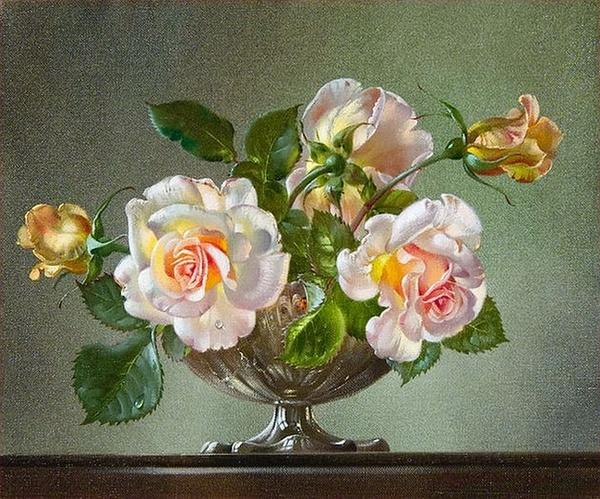 Flowers Painting by Cecil Kennedy