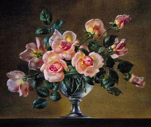 Flowers Painting by Cecil Kennedy
