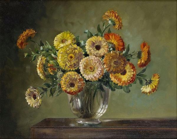 Flowers Painting by Cecil Kennedy