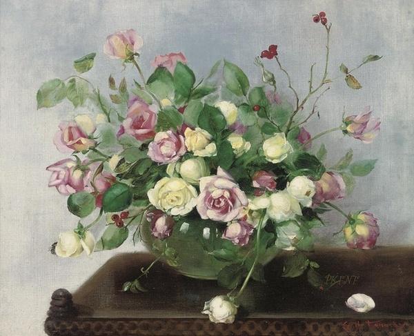 Flowers Painting by Cecil Kennedy