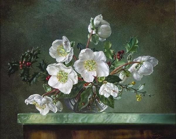 Flowers Painting by Cecil Kennedy