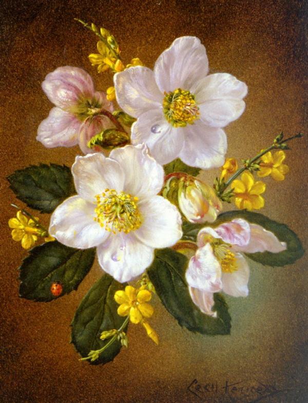 Flowers Painting by Cecil Kennedy