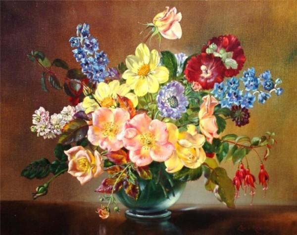 Flowers Painting by Cecil Kennedy