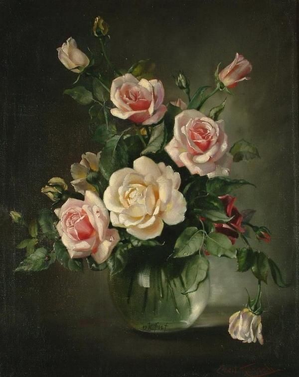 Flowers Painting by Cecil Kennedy