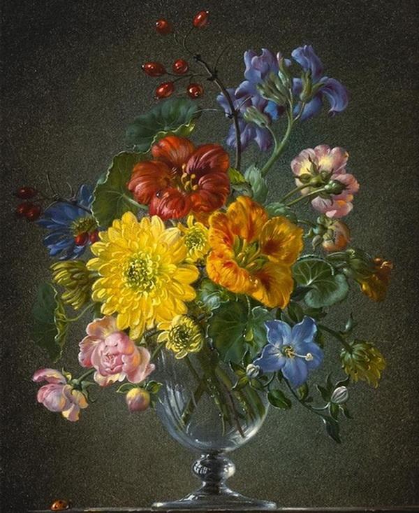 Flowers Painting by Cecil Kennedy
