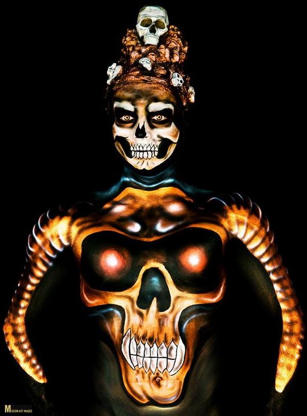 Body paintings by Nadja Hluchovsky