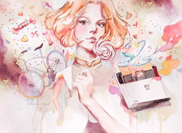 Mixed Media Illustrations by Valerie Ann Chua