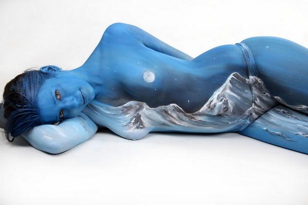 Body paintings by Gesine Marwedel