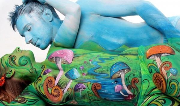 Body paintings by Gesine Marwedel