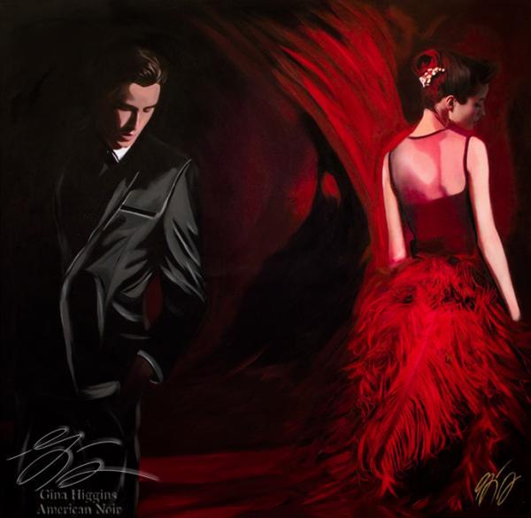 Film Noir Paintings by Gina Higgins