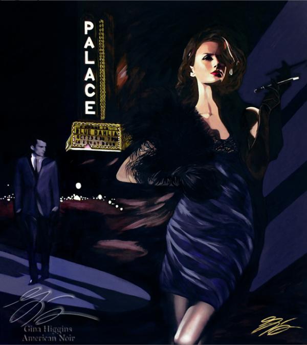 Film Noir Paintings by Gina Higgins