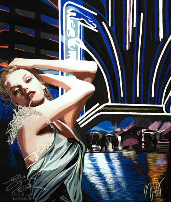 Film Noir Paintings by Gina Higgins