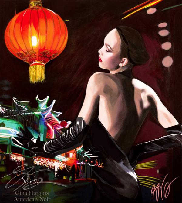 Film Noir Paintings by Gina Higgins
