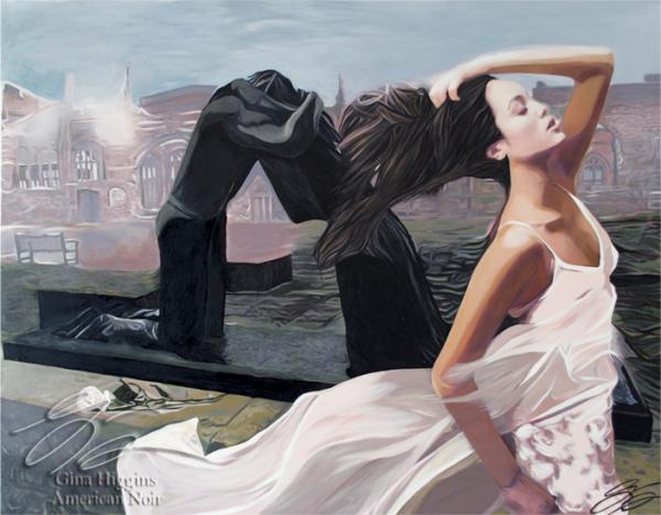 Film Noir Paintings by Gina Higgins