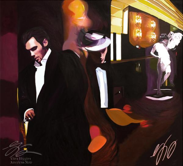 Film Noir Paintings by Gina Higgins