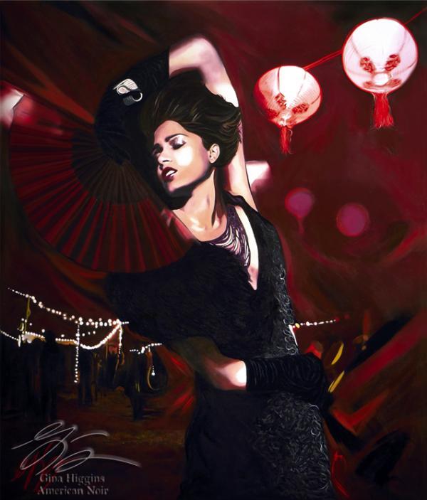 Film Noir Paintings by Gina Higgins