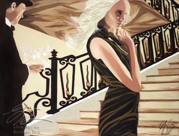 Film Noir Paintings by Gina Higgins