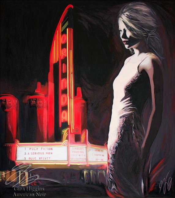 Film Noir Paintings by Gina Higgins